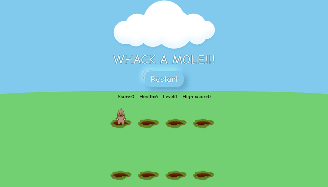 "Whack a mole" Game